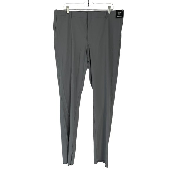 Nordstrom Tech Smart Trim Fit Four-Way Stretch Dress Pants 38W - Picture 1 of 11